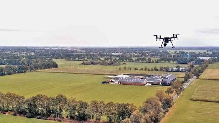 Drone above Siegerswoude (NL)