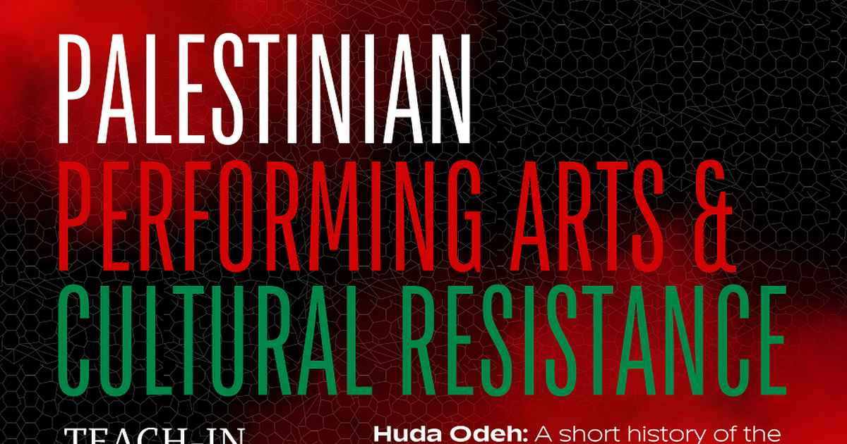 Palestinian Performing Arts and Cultural Resistance - Amsterdam ...